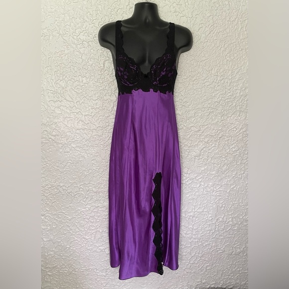 Vintage Victoria’s Secret Lace Satin Slip Dress Medium - Picture 2 of 7